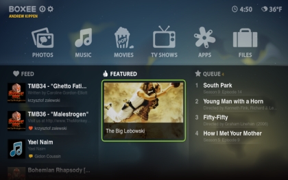 D-link Boxee Box Menu